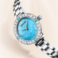 Jam Tangan Wanita Mark Fairwhale Mewah Quartz Dial Bulat Mini Tahan Air 3atm Tali Baja Tahan Karat Hadiah Jam Tangan Wanita FW-3500