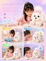 Robot compagnon intelligent IA, Chatbot, Animal de compagnie électronique, Chiot en peluche de 8 pouces, Modèle de chien paresseux, Rembourré en coton PP, Cadeau parfait pour