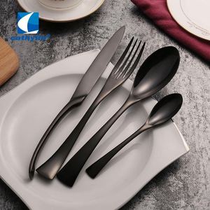 Cathylin Royal Wedding Hotel Juego de cubiertos tailandeses cepillados dorados de acero inoxidable 18/10 Cubiertos chapados en oro mate - Product Image 6