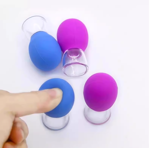 Facial Canister Lift Facial Tendón Lifting Belleza Ventosas Masaje Meridianos Dragado Silicona Ventosa Raspado - Product Image 3