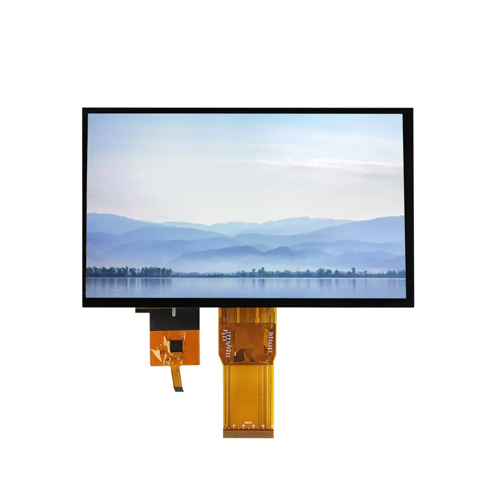 ips 7" 1024x600 HX8282+HX8696 24-Bit RGB 50pin 400cd/m2 resistive lcd screen display tft screen module touch sensing capacitive