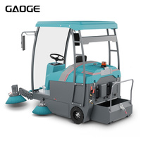 GAOGE S8 Balayeuse Électrique Industrielle à Quatre Balais Latéraux, Batterie 48V 100Ah pour Zones de Stationnement