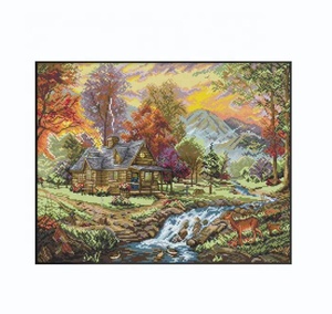 Kit de Broderie pour Débutants : Série Paysages – Artisanat d'Aiguille, Couture Décorative, Kits de Point de Croix - Product Image 1