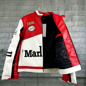 Europese Amerikaanse stijl F1 geborduurde racepak coole casual motorleren jas voor streetwear & autoraces - Product Image 4