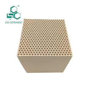 หกด้านรูขนาด4.0มม. 100*100*100 <span class=keywords><strong>Cordierite</strong></span> รังผึ้งเซรามิค - Product Image 3