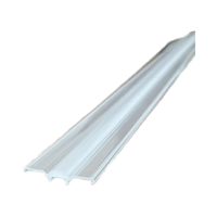 Lentille linéaire extrudée en PMMA acrylique |   Bande diffuseur LED transparente |   Coupe de Précision