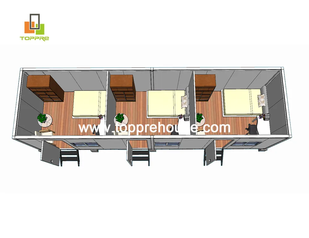 Luxus verschiffen 20 ft tragbare kabine zubehör für mobile home erweiterbar faser haus in einen behälter für verkauf australien//