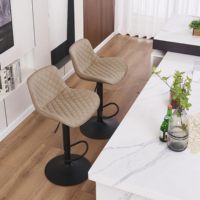 Mobilier de bar nordique Design moderne minimaliste tabouret de bar en tissu de haute qualité comptoir cadre en métal chaise de bar haute