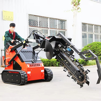 Minipala cingolata diesel Euro 5 EPA con motore Kubota, capacità 200 kg, potenza 13,5 kW, per lavori forestali e giardinaggio