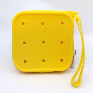 Bolsa de Maquillaje Ecológica de Silicona con Cierre, Lavable, Duradera, Organizador de Viaje, Funda Protectora contra el Polvo, Bolsa Pequeña para Monedas y Cosméticos - Product Image 3