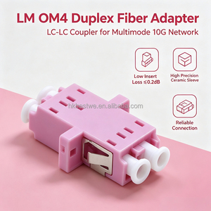 อะแดปเตอร์ไฟเบอร์ LC-LC OM4 แบบดูเพล็กซ์พร้อมหูยึด พอร์ต LC ตัวเชื่อมต่อไฟเบอร์ออปติกแบบมัลติโหมด สำหรับสายเคเบิล 10G FTTH จากโรงงาน - Product Image 6