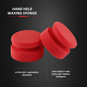 Kit de Almohadillas de Esponja Redondas para Pulido Manual con Presión Lateral, Aplicador de Espuma para Abrillantado de Neumáticos de Coche - Product Image 2