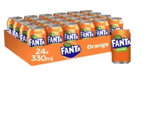 Fanta Orange 24x330ml Bundle de Coca Cola et Fanta Eau gazéifiée Sucre Jus d'orange Fanta Zero Pastèque 24x330ml