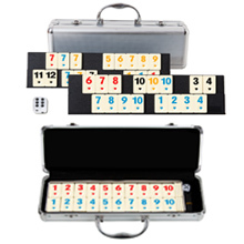 Jeu de Rummy Personnalisé 106 en Ivoire, 12 Pièces, Format Voyage, dans une Boîte, Marque JUXING, Modèle 106 - Product Image 2