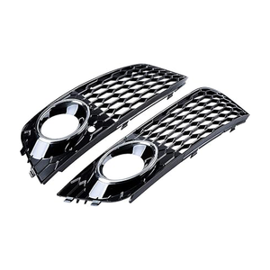 ฝาครอบไฟตัดหมอกแบบรังผึ้ง กรอบไฟตัดหมอก วงแหวนโครเมียม สำหรับรถยนต์ออดี้ A4 S4 B8 ปี 2008-2012 รุ่นที่ไม่ใช่ S-Line - Product Image 1