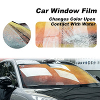 Film pour vitres de voiture à changement de couleur activé par l'eau, série cristalline, transparent comme du cristal, multicouche, 99% IR, 2 mil, nano-céramique, luxe