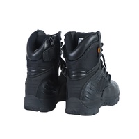 Bottes de désert montantes noires tactiques pour hommes, chaussures d'entraînement outdoor, personnalisables OEM/ODM, certifiées ISO