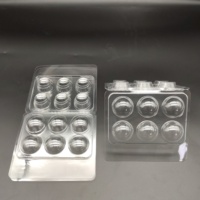Boîte d'emballage blister transparente pliable et recyclable personnalisée pour bonbons, truffes, chocolats, en plastique PET de qualité alimentaire, personnalisable