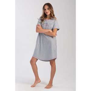 Robe Tunique Femme Col Rond Manches Courtes XXL avec Poches Ovales Élégante Décontractée pour Bureau, Club, Jour de la Semaine/Fêtes, Longueur Genou, Coupe Ample - Product Image 4