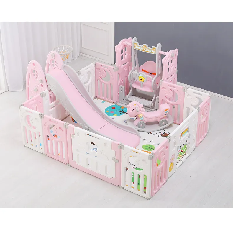 New Arrival Baby Playpen for Children Multifunction Newborn Guardrail Bed Fence Anti-Collision Playpen without Cushion