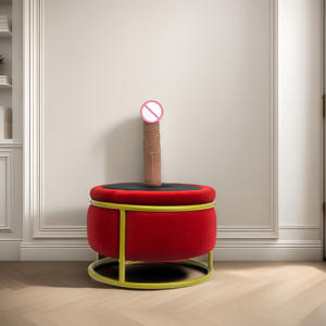 激安セール レッドベルベットセックスチェア 振動ディルドデザイン クリトリスオーガズム マスタベーション 振動セックス家具 - Product Image 2