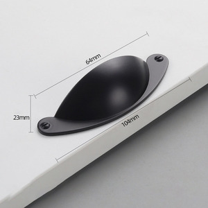Modern Furniture Cabinet Cup <strong>Handle</strong> <strong>Pulls</strong> <strong>Shell</strong> <strong>Drawer</strong> Door Zinc Alloy Hardware <strong>Kitchen</strong> <strong>Knobs</strong> - Product Image 5