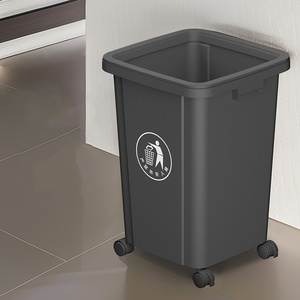 Cubo de basura con tapa oscilante de 30 litros, cubo de basura extraíble de plástico <span class=keywords><strong>azul</strong></span> para el hogar, almacenamiento de <span class=keywords><strong>reciclaje</strong></span> de cocina - Product Image 4