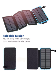 Cargador <span class=keywords><strong>Solar</strong></span> de Alta Calidad de 20000 mAh con 4 Paneles y Doble USB, Banco de Energía <span class=keywords><strong>Solar</strong></span> 2024 - Product Image 3