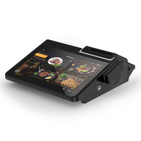Caja registradora Windwos y Android OS mini pos terminal Inter Core CPU pantalla plana aluminio panel multitáctil