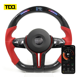 พวงมาลัยคาร์บอนไฟเบอร์แท้ TDD พร้อมไฟ LED สำหรับรถ BMW ซีรีส์ F - Product Image 1