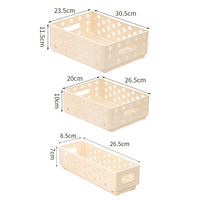 Mini paniers pliables en plastique pour l'organisation, caisses pliables avec poignée, bacs de rangement empilables, petites boîtes de rangement