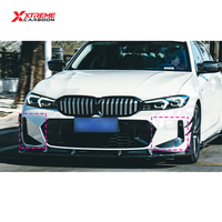 XTREME Cache-ventilations latérales de pare-chocs avant en fibre de carbone sèche, garnitures de prise d'air et enjoliveurs de conduits d'air pour feux antibrouillard pour BMW G20 G21 M340i 330i