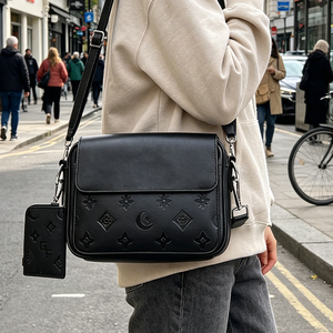 Sac messager en cuir de luxe personnalisé pour homme, sac à main, sac à dos en cuir végétalien, sac de voyage avec logo – Fabricant chinois - Product Image 6