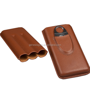 Meilleures ventes d'étui à cigares portable en <span class=keywords><strong>cuir</strong></span> avec accessoires de luxe classique Premium <span class=keywords><strong>Cigarette</strong></span> Box Design - Product Image 3