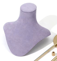 Support de présentation de bijoux en métal détachable en microfibre haut de gamme et exquis, accessoires de photographie