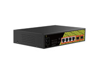 10G SPF 6 Port PoE 4 Port PoE RJ45 Dual Uplink Managed High Speed Ethernet Switch Harga Pabrik
