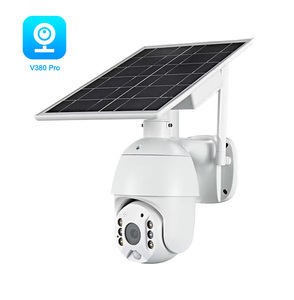 กล้องวงจรปิดไร้สาย S10 5MP/4MP/3MP 4G พลังงานแสงอาทิตย์ แบบหมุนได้ สำหรับภายนอกอาคาร รองรับซิมการ์ด WIFI เซ็นเซอร์ CMOS ตรวจจับความเคลื่อนไหว รองรับการ์ดหน่วยความจำและ Cloud - Product Image 1