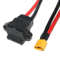 Connecteur de câble de charge de batterie de voiture XT60 XT90, prise mâle XT60 XT90 vers prise d'alimentation 3 broches
