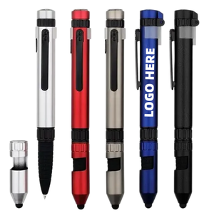 Creative 7-in-1 Tool <b>Pen</b> With LED Light Compass Screwdriver Promotional Giveaway <b>Pens</b> for Kids School Office Custom Logo - Product Image 1