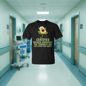 T-shirt d'assistant médical certifié : le travail le plus difficile que vous réaliserez avec grande satisfaction - Product Image 3