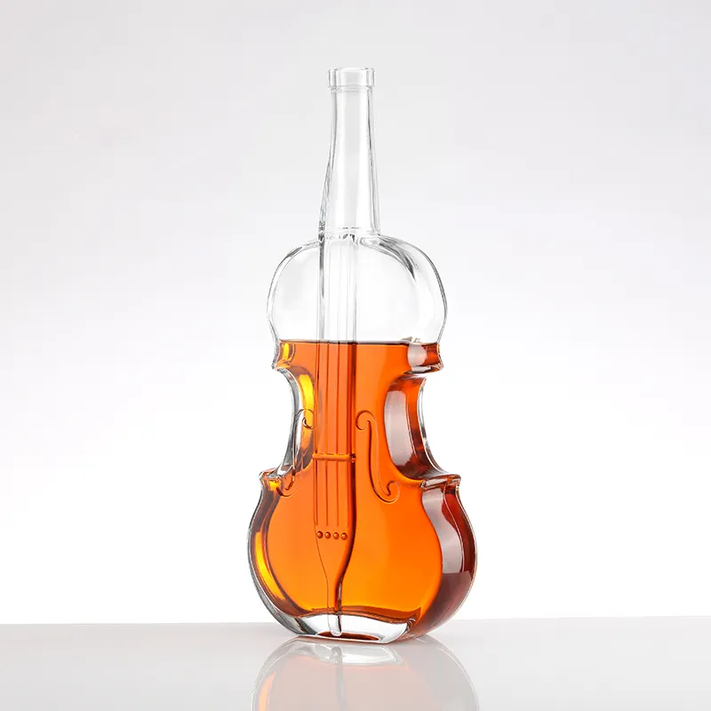 No.1 usine personnalisé clair vide brandy whisky rhum gin boisson vin verre bouteilles d'alcool avec des prix pas cher