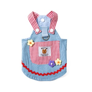 New Cute Modern Decorative Summer Denim Dress for <b>Small</b>/Medium Dogs-Lightweight Spring Clothes - Product Image 5