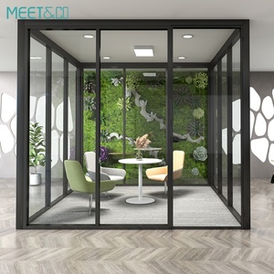 High Quality Single Glazing Steel Sliding Glass <b>Partition</b> <b>Screen</b> Wall Modern Office Wooden Wall Warehouse Schools - Product Image 1