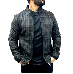 Veste en cuir imperméable de sport de travail extérieur avec col montant Vintage Winter pour hommes Plus Size Golf Indian Manufacturer - Product Image 5