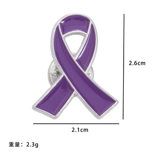 Broche de Concienciación sobre la Prevención del Abuso de Drogas, Insignia Conmemorativa de Metal, Elegante Pin para Solapa de Ropa, Accesorios - Product Image 3