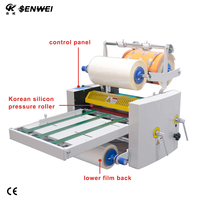 SENWEI SMFM5002Z plastifieuse de chauffage à l'huile de 355m de largeur Machine à plastifier manuelle Double face