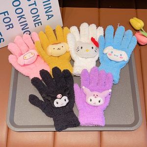 2025 nueva tendencia lindo Anime muñeca gato mitones calentador invierno tejido dibujos animados niños guantes de felpa para niñas regalo - Product Image 3