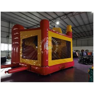 Château <span class=keywords><strong>gonflable</strong></span> commercial pour enfants, petit modèle jaune, avec filet de sécurité et souffleur - Product Image 2