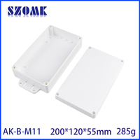 Contenitore Impermeabile da Parete 200*120*55mm, Custodia in Plastica per Dispositivi Elettronici da Esterno, Produzione di Involucri