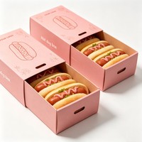 Boîte à compartiments personnalisée en papier kraft biodégradable pour plats à emporter : sushi, shawarma, poulet frit, frites, sandwich, mini-burger